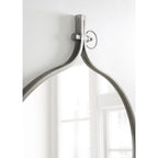 Modern Round Wall Mirror With Decorative Metal Frame