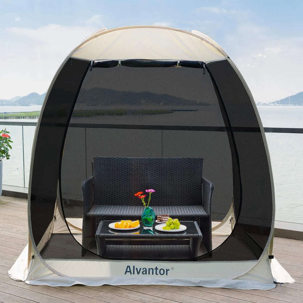 Alvantor Screen House Camping Tent 12'x12' Beige - 9020#E8