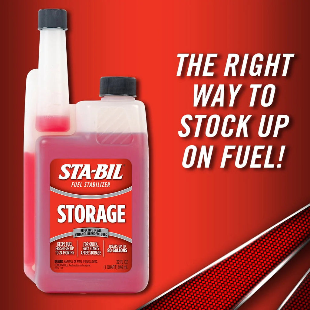 STA-BIL Storage Fuel Stabilizer Gasoline Treatment 32 Fl. Oz. - Treats 80 Gallons
