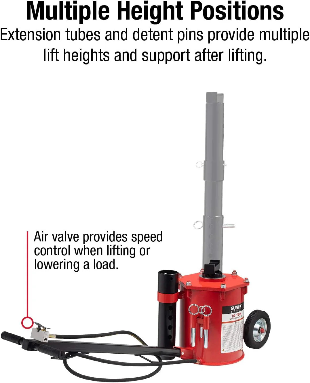 10-Ton Portable Air Lift Jack - 6710