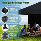 Eurmax USA NOMATTER 10x10ft Pop Up Canopy Tent With 1 Removable Sidewall And 4 Sand Bags