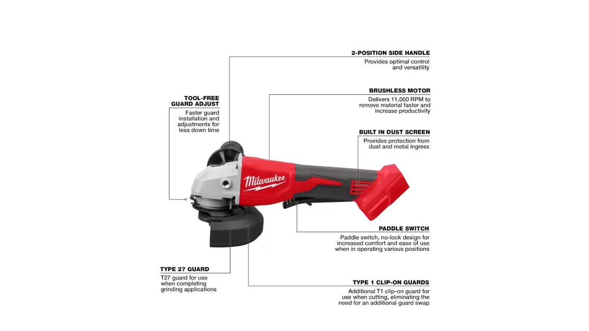 Milwaukee Open Box M18 18-Volt Lithium-Ion Cordless 7-Tool Combo Kit With 2 Batteries, Charger And Tool Bag - 2695-27SH