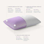 Purple Harmony Pillow Tall 28 x 17 x 7.5 in