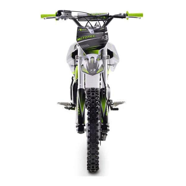 MOTOTEC Gas-Powered Dirt Bike 125CC 4-Stroke Green - X3 95731462