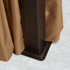 Aluminum Patio Gazebo 16 Ft. W x 12 Ft. D - Dark Brown