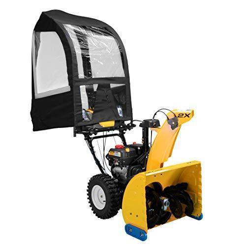 Deluxe Universal Snow Thrower Cab, Black - Fits Most Two- and Three-Stage Snow Blowers