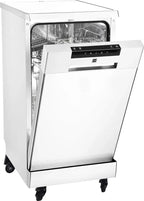 RCA Portable Dishwasher 18-Inch, 8 Place Settings, White - RDW1809-WHITE