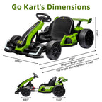 24V Electric Go Kart With 300W Motor, EVA Tire, Green