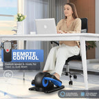 ANCHEER Under Desk Elliptical Seated Foot Pedal Exerciser, Sky Blue, 18in D x 16in W x 10in H - AR-65