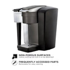 Keurig Commercial Coffee Maker With Quiet Brew Technology, 96 oz Water Reservoir, Black - K-1550