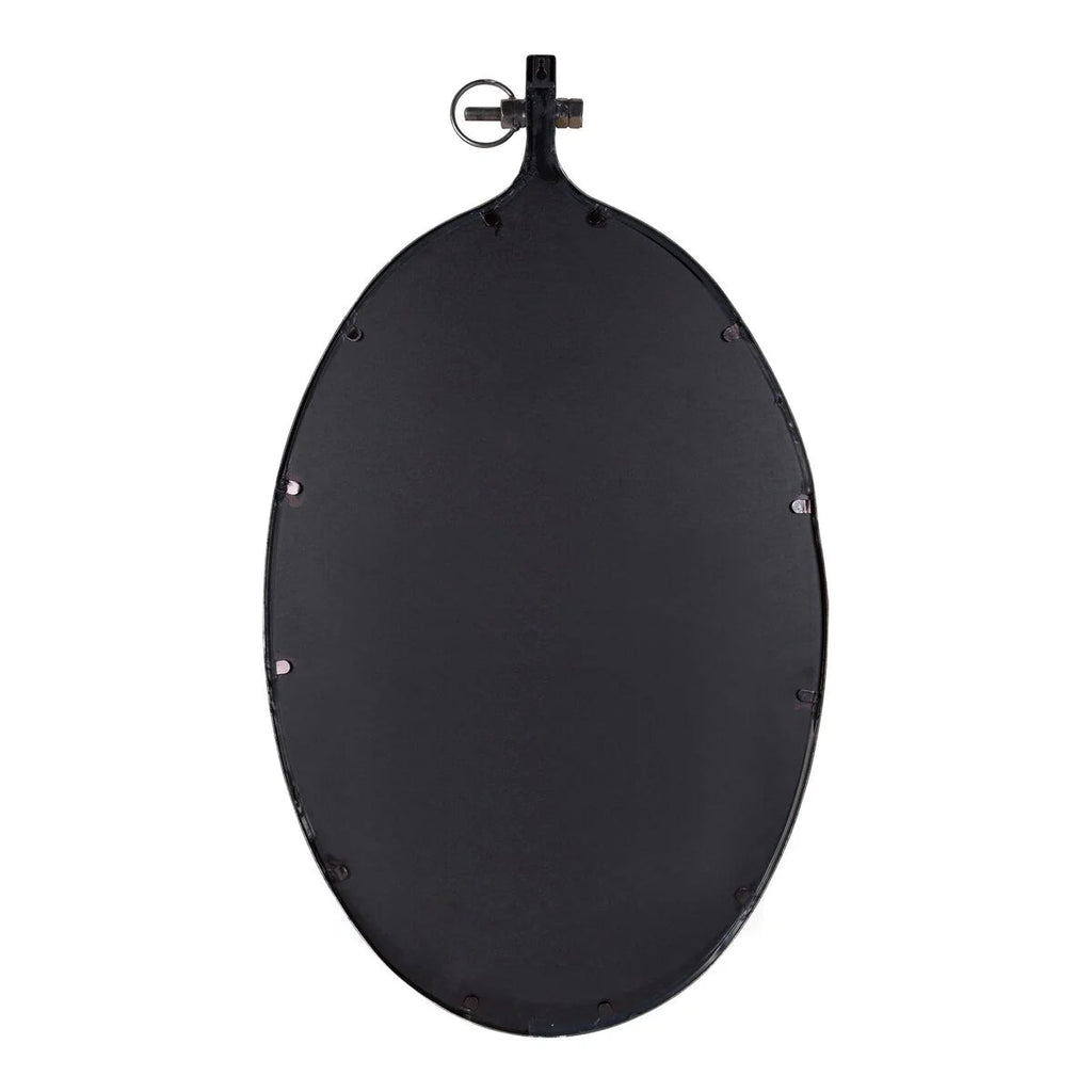 Modern Round Wall Mirror With Decorative Metal Frame