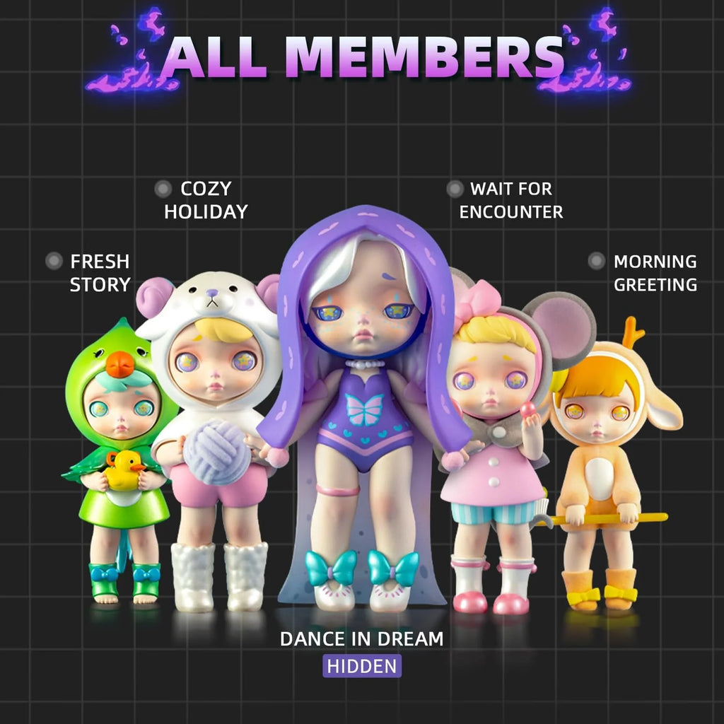 HAOHAINA Fashion Trendsetter Series Blind Box Action Figures, 12-Pack