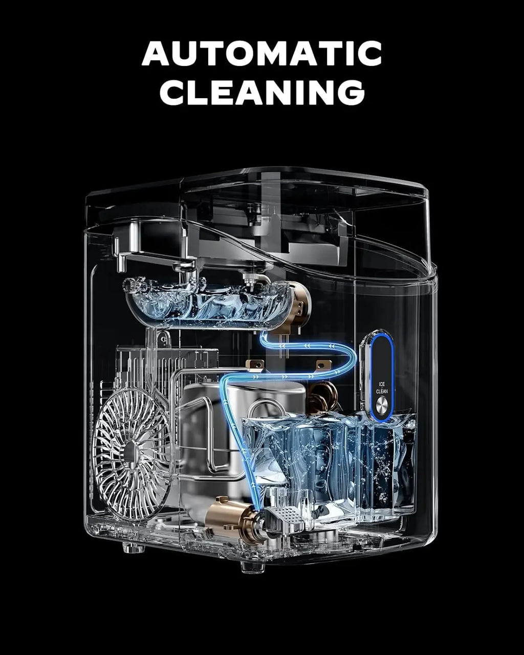 Silonn Countertop Nugget Ice Maker, 33 lbs/24H - SLIM24B