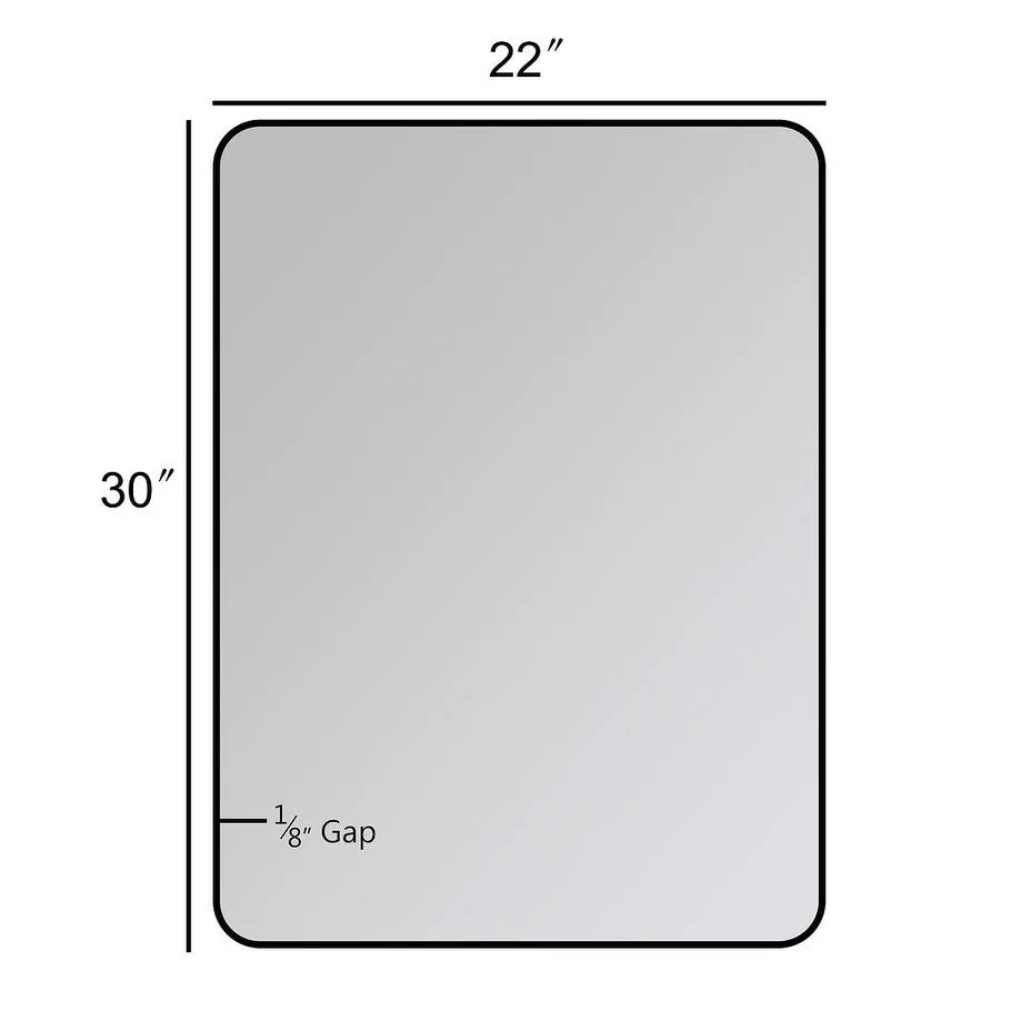 Metal Wall Mounted Decorative Mirror - Vertical Or Horizontal Hanging