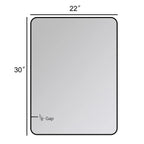 Metal Wall Mounted Decorative Mirror - Vertical Or Horizontal Hanging