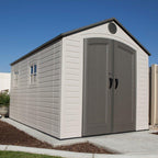 Lifetime Plastic Storage Shed 8 ft. W x 15 ft. D, Desert Sand - 60075