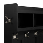 40 Inch Wall Mounted Coat Rack With Shelf and Cubbies