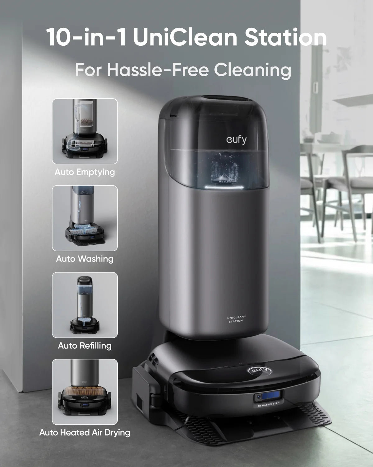 eufy Robot Vacuum Omni S1 Pro With All-In-One Station, 8000 Pa Suction - S1 Pro