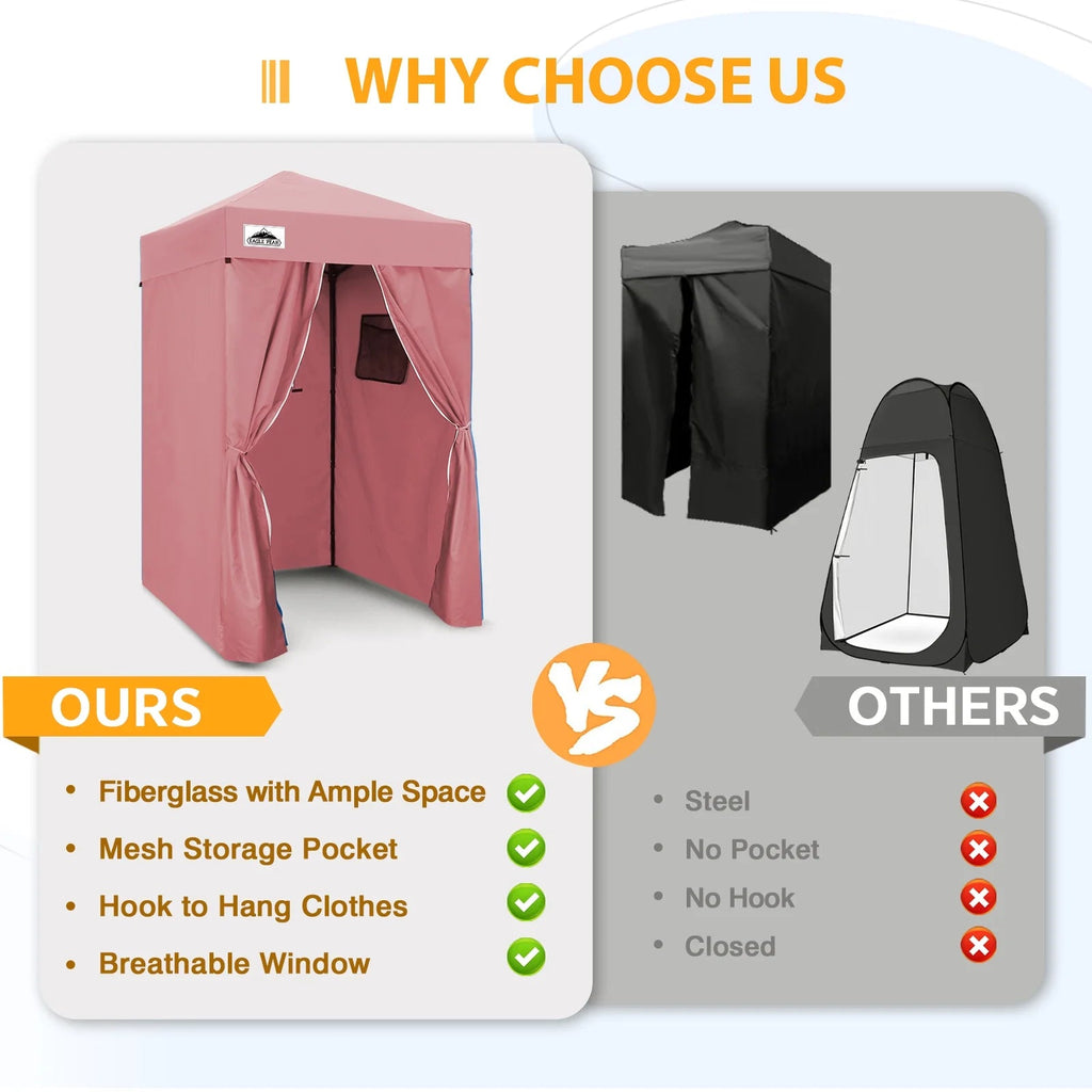EAGLE PEAK Ultra Compact 4 ft x 4 ft Pop-Up Changing Room Canopy - Flex