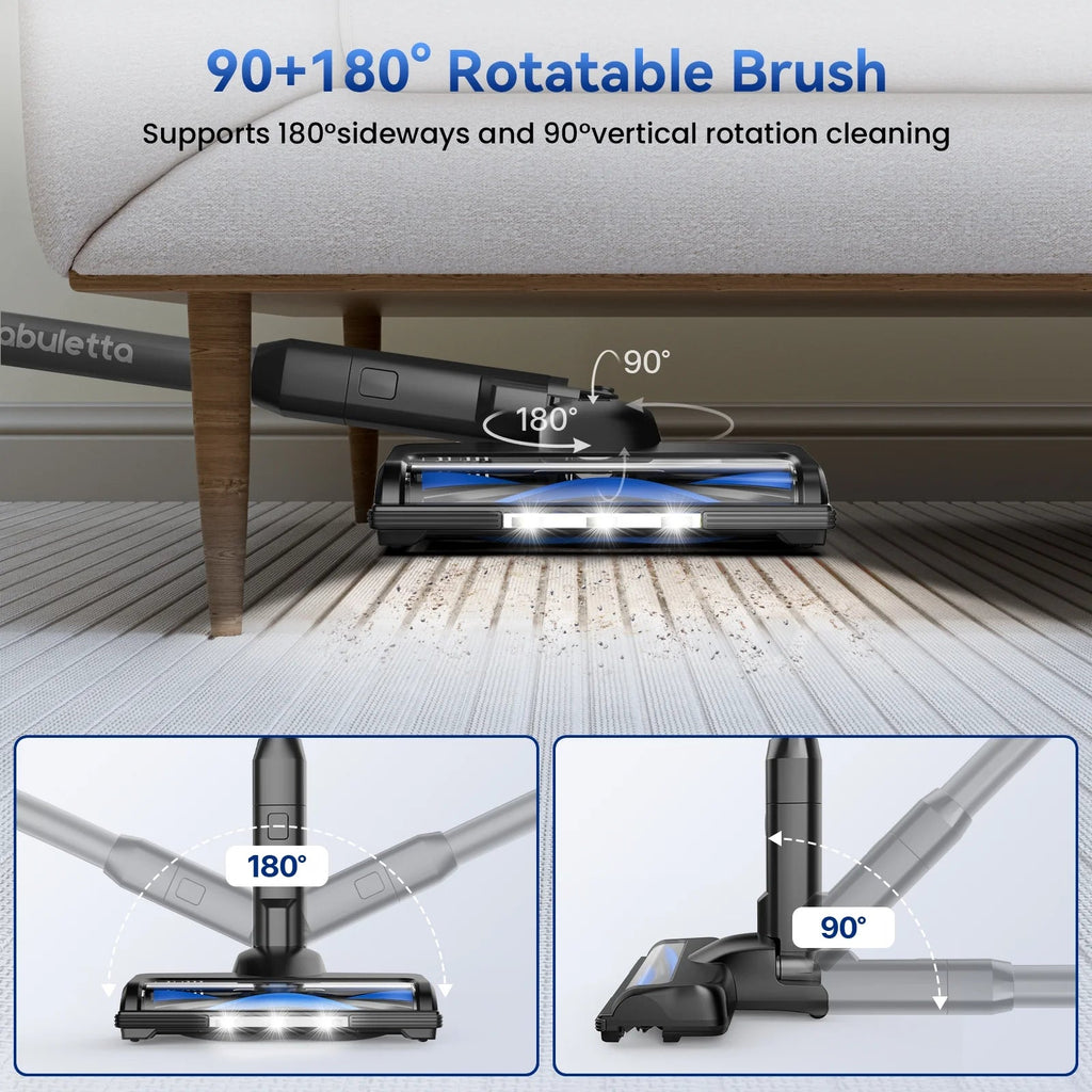 Lazyswan Cordless Stick Vacuum Cleaner 35KPA 400W 50min