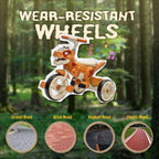 Xuanlur Kids' Dinosaur Tricycle With Flash Wheels, Music And LED Lights - Green