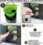 Hyper Pet Automatic Dog Ball Launcher With 5 Balls, Green/Black - GoDogGo