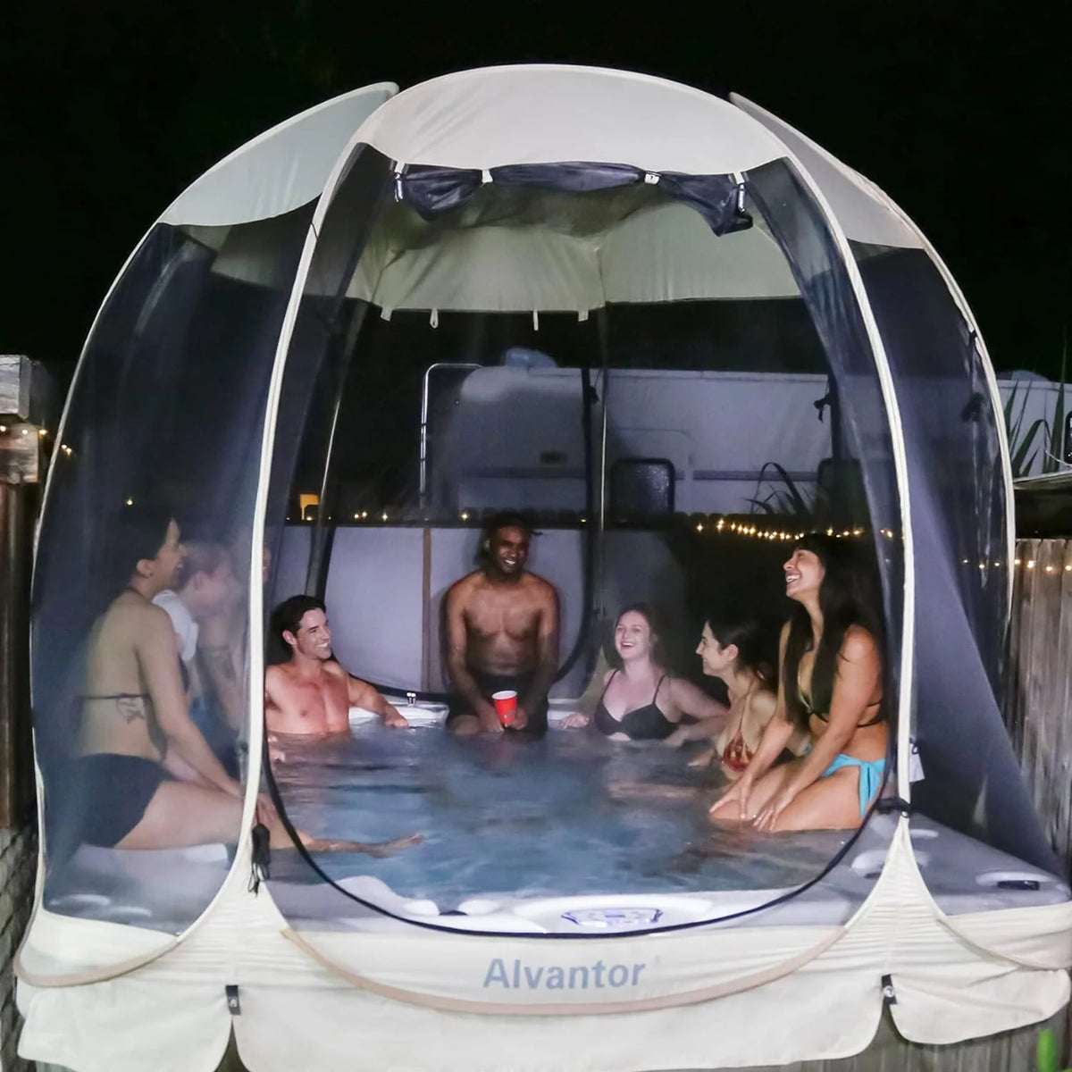 Alvantor Screen House Camping Tent 12'x12' Beige - 9020#E8