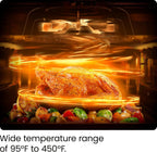 Chefman 12-in-1 Air Fryer Oven Combo With Probe Thermometer, 20 Qt - RJ50-SST2-PB