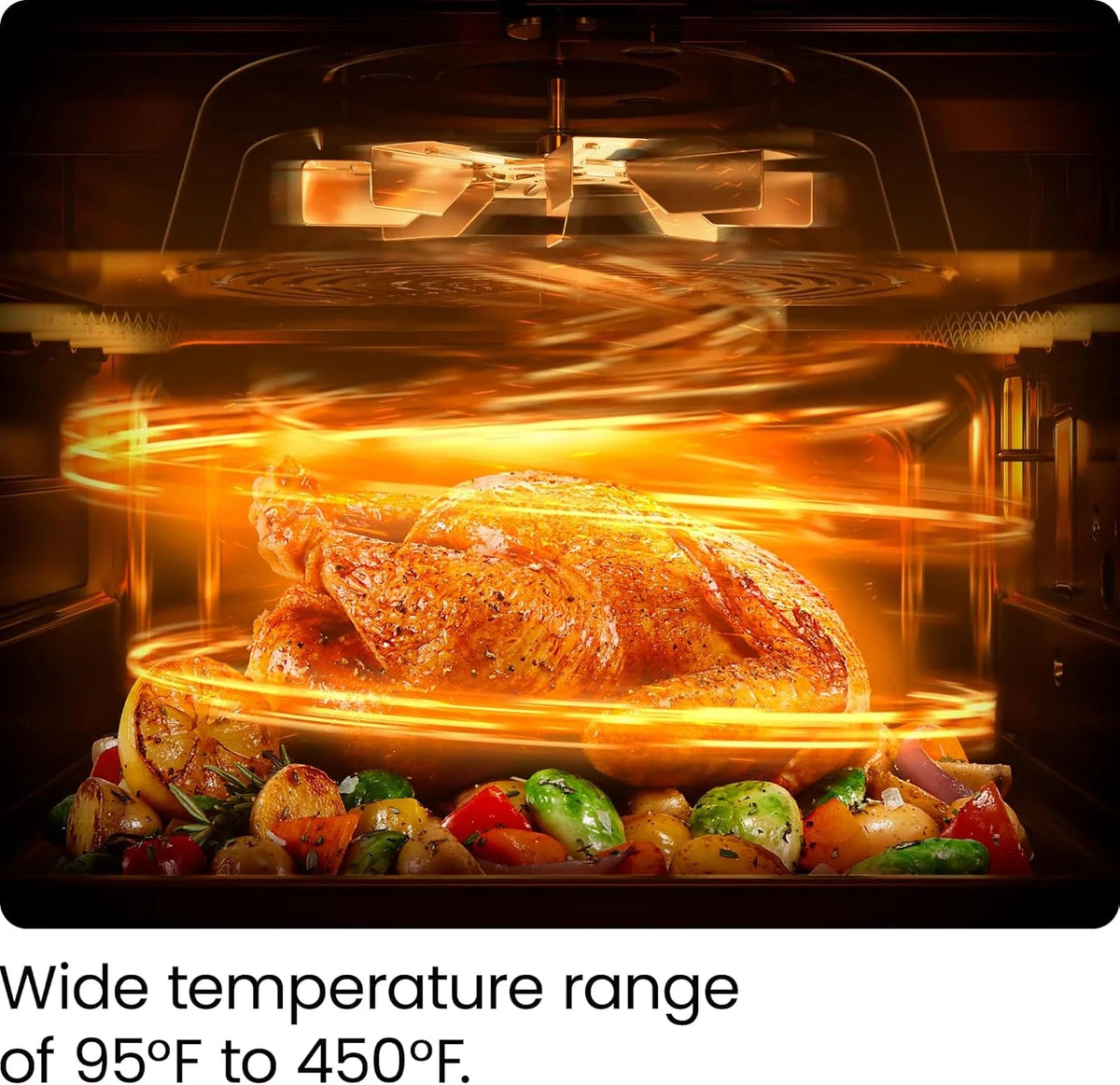 Chefman 12-in-1 Air Fryer Oven Combo With Probe Thermometer, 20 Qt - RJ50-SST2-PB
