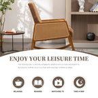 Upholstered Tall Back Gliding Rocking Armchair