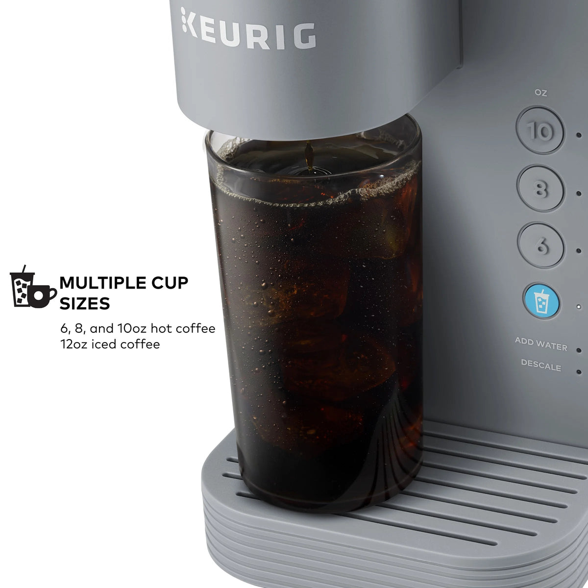 Keurig Single-Serve K-Cup Pod Coffee Maker, White - K-Iced Essentials