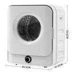 Portable Compact Front Load Clothes Dryer 1.95 Cu.ft, 830W, 5 Drying Modes, White