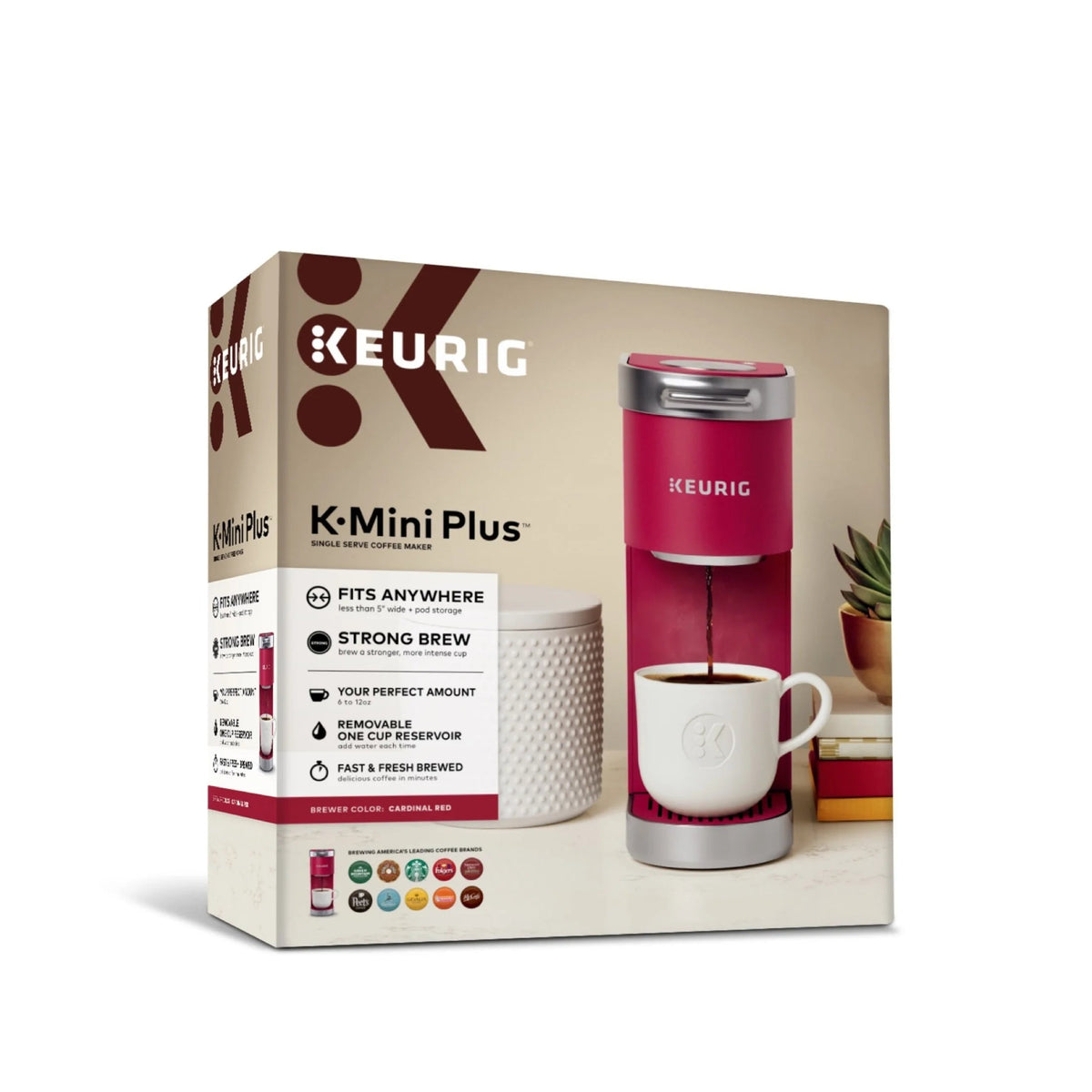 Keurig Single Serve K-Cup Pod Coffee Maker, Dusty Rose - K-Mini Plus