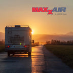 Maxx Air MaxxFan Deluxe RV Roof Vent Fan, Black, 12 Volt DC, 10 Speed, 22.5in x 16.5in x 5in - 00-07500K