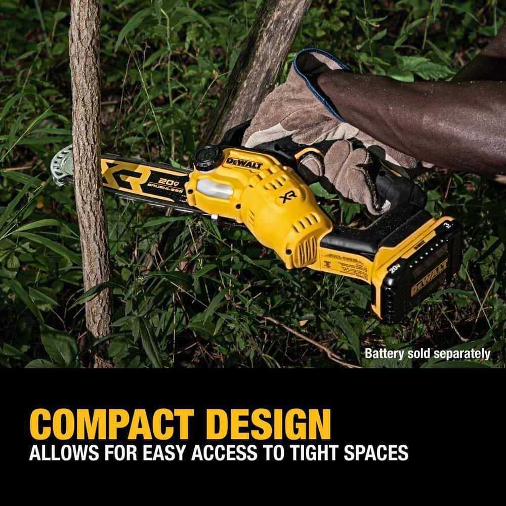 DEWALT 20V MAX 8-in Brushless Cordless Pruning Chainsaw - DCCS623B