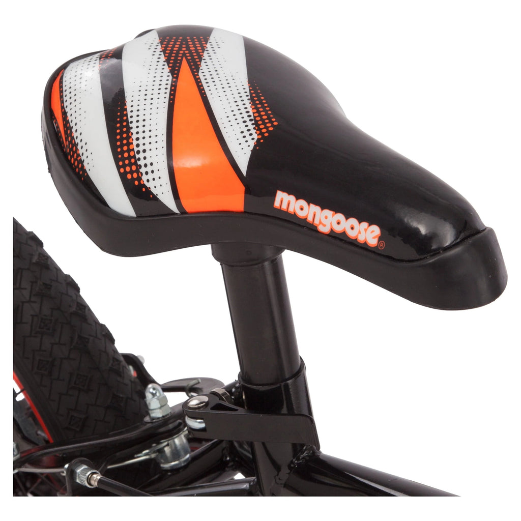 Mongoose 16 inch Mutant Kid's BMX Bike, Ages 3-5, Black & Orange - Mutant
