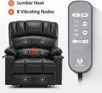 Heated Lift Recliner for Seniors with USB and Cup Holders