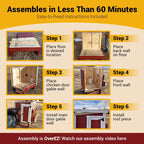 OverEZ XL Chicken Coop - Accommodates Up To 20 Birds