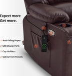 Heated Lift Recliner for Seniors with USB and Cup Holders