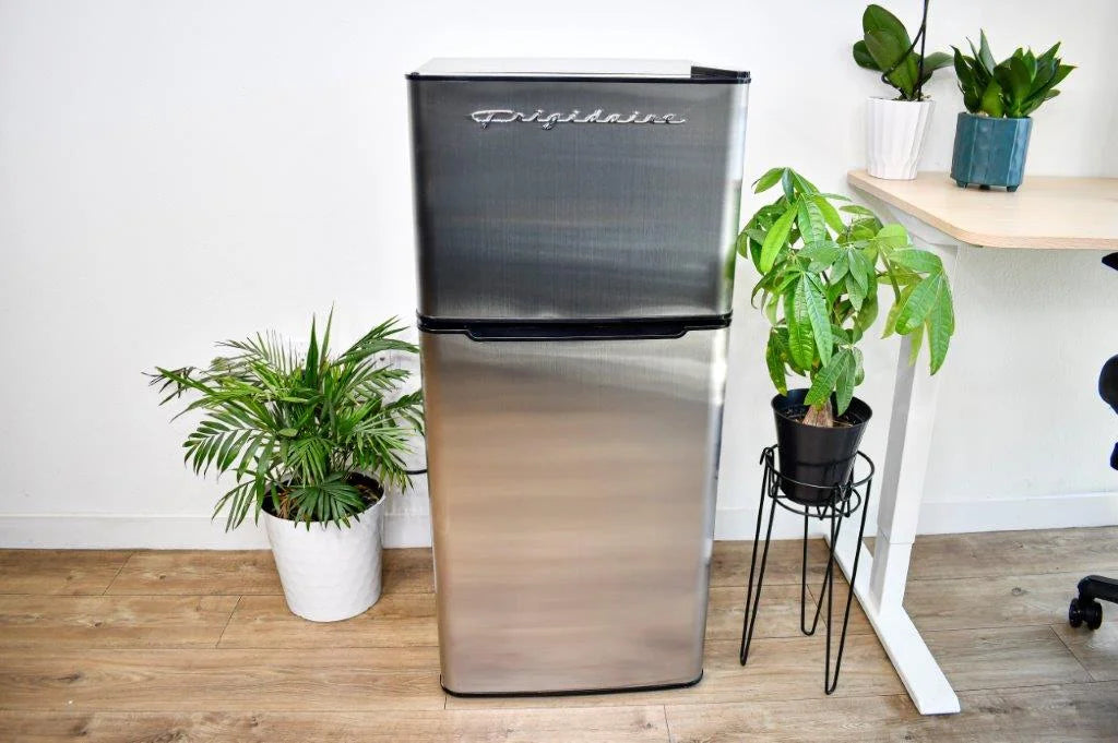 Frigidaire 4.5 Cu. Ft. 2-Door Compact Refrigerator With Chrome Trim - EFR451, Platinum