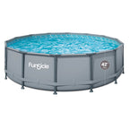 Funsicle Oasis Round Above-Ground Pool 14-ft x 42-in Gray