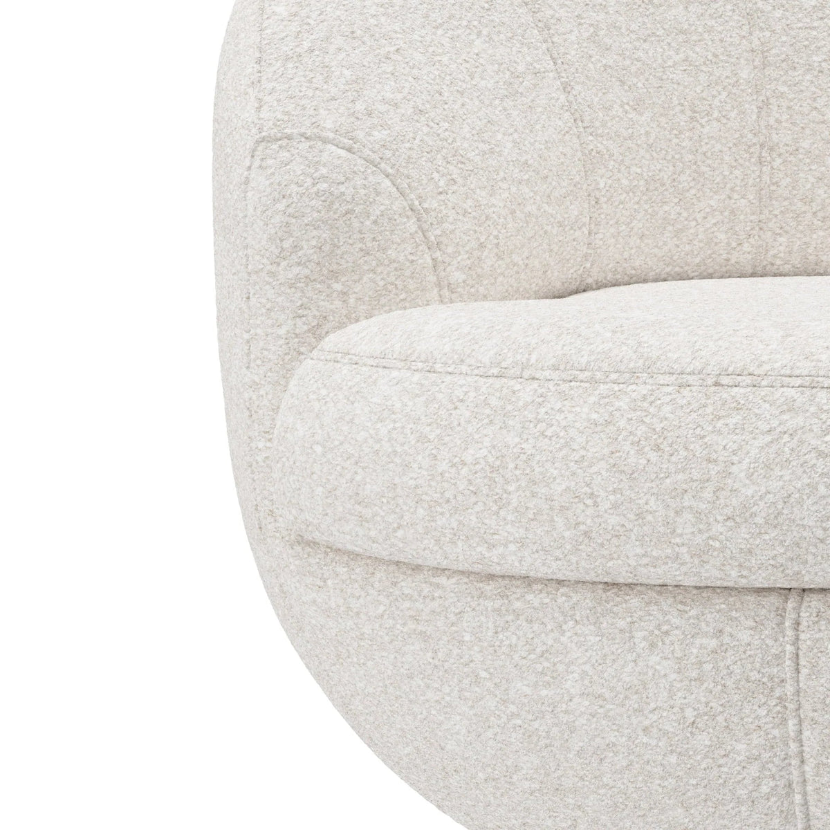 Hillsdale Boulder Upholstered Swivel Storage Chair, Ash White