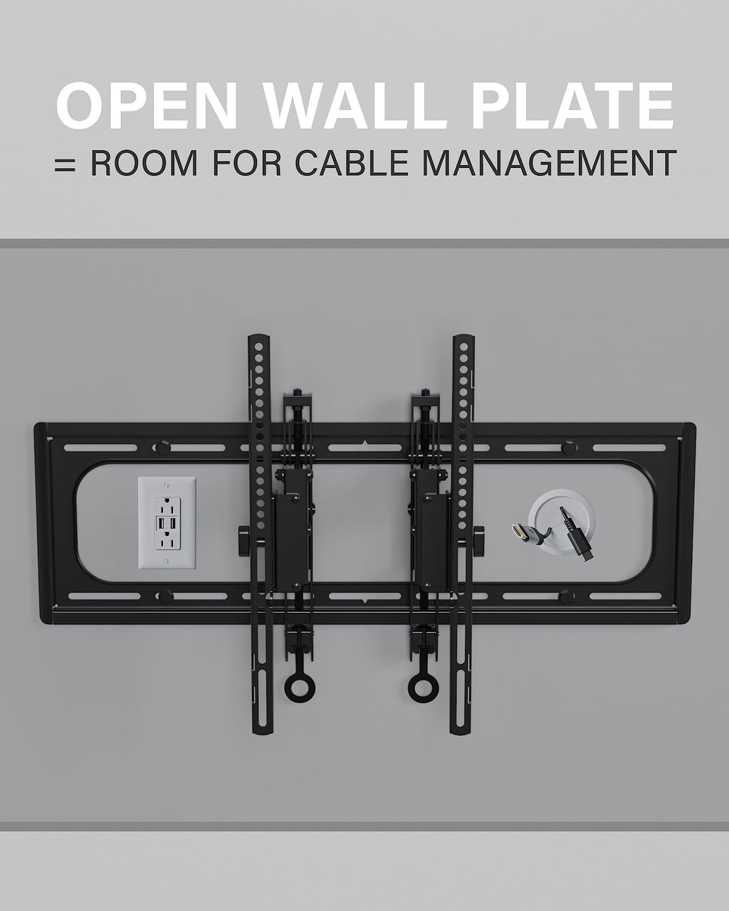 Tilting TV Wall Mount For 46 To 90 Inch Flat-Screen TVs, VESA 200x100 To 690x415