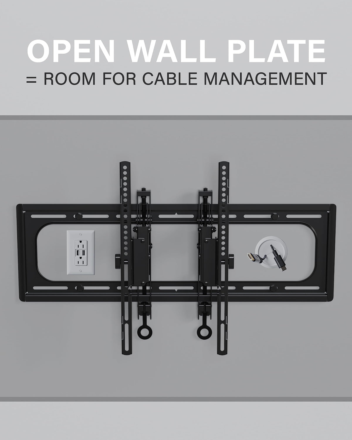 Tilting TV Wall Mount For 46 To 90 Inch Flat-Screen TVs, VESA 200x100 To 690x415