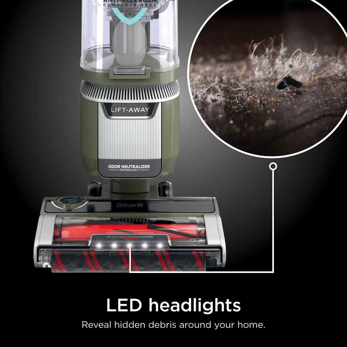 Shark Rotator Pet Lift-Away ADV Upright Vacuum, Bagless, Sage - LA700