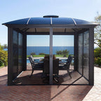 Paragon Siena Aluminum Screen Room Hard Top Gazebo