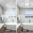OREiN Bathroom Exhaust Fan With LED Light, 26W, 100 CFM, 1.5 Sones, 1000lm, 5000K
