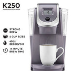 Keurig Single Serve K-Cup Pod Coffee Maker, 40 oz, Plum Gray - K250