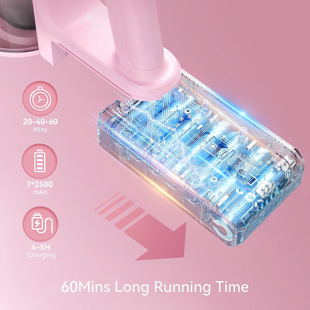 YOMATECH Cordless Stick Vacuum Cleaner, 30KPa, 365W, 6-in-1 - S100