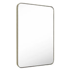 Metal Wall Mounted Decorative Mirror - Vertical Or Horizontal Hanging